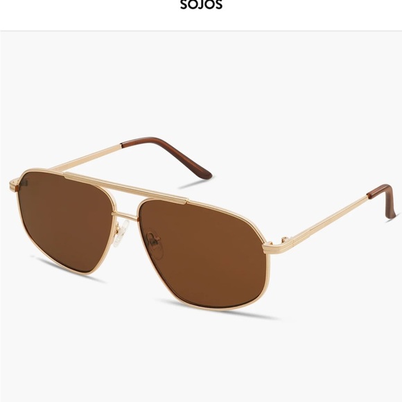 Sojos Chloe sunglasses Gold Frame Brown Lens never worn - Picture 9 of 9